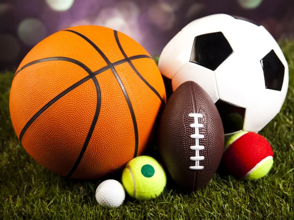 Heap of sports balls — Stock Photo, Image