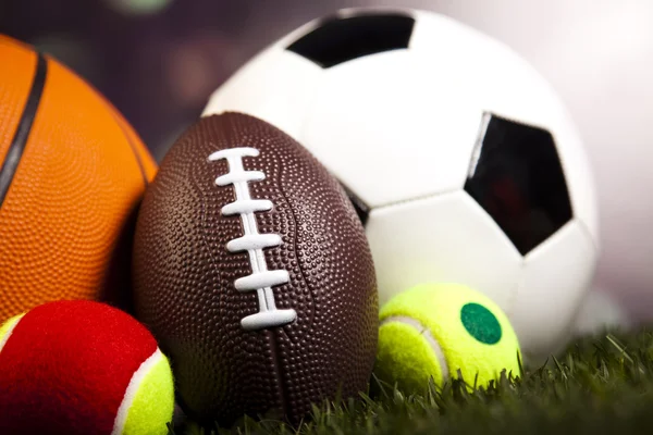 Heap of sports balls — Stock Photo, Image