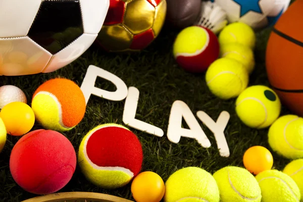 Colorful sports balls — Stock Photo, Image