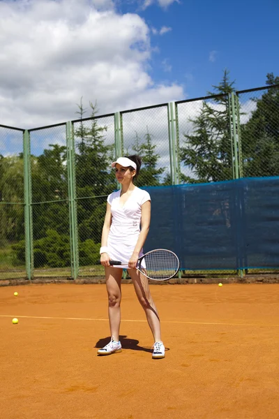 Ready for hitting the ball — Stock Photo, Image