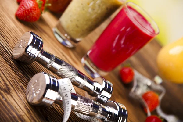 Healthy diet, protein shakes — Stock Photo, Image