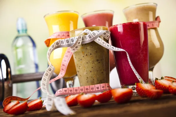 Dieta saudável, batidos de proteína — Fotografia de Stock