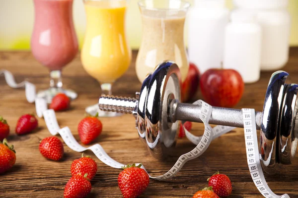 Dieta saludable, batidos de proteínas — Foto de Stock