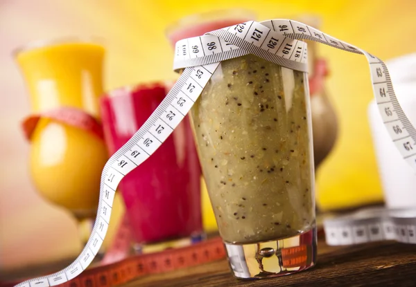 Hälsosam kost, protein skakningar — Stockfoto