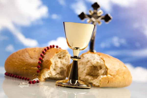 Eucharistie, sacrament van communie — Stockfoto
