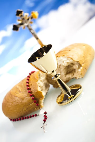 Eucharistie, sacrament van communie — Stockfoto