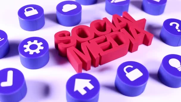 Komunikacja w mediach społecznościowych — Wideo stockowe