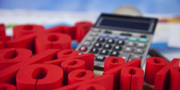 Finance bakgrund med procent symboler — Stockfoto