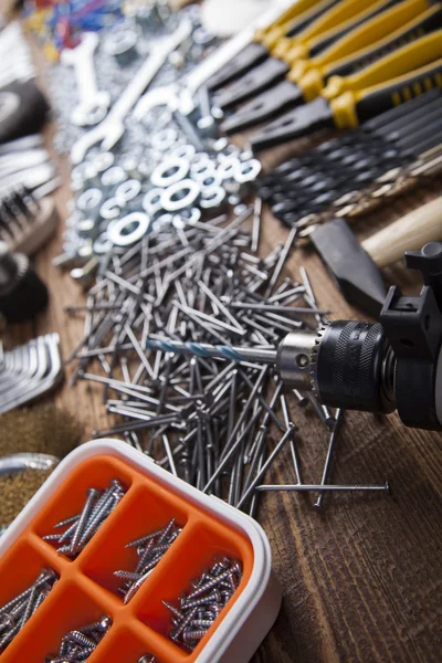 Strumenti di lavoro assortiti — Foto Stock