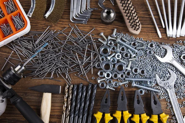 Still life with constructor tools — Stock Photo, Image