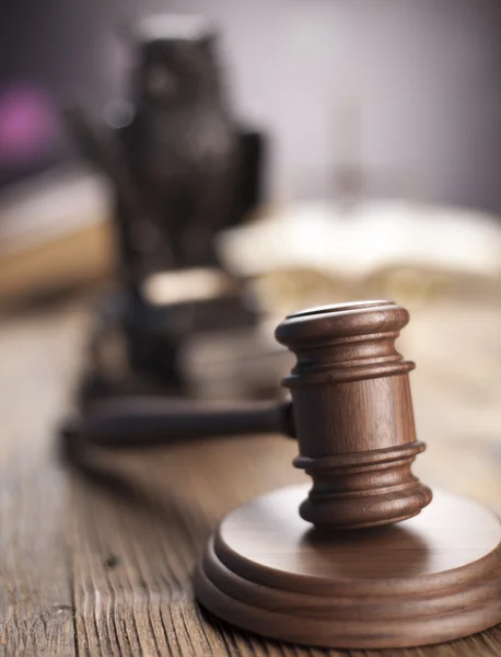 Judge's wooden gavel — Stock Photo, Image