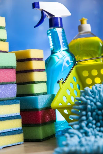 Ποικιλία των προϊόντων καθαρισμού — Φωτογραφία Αρχείου