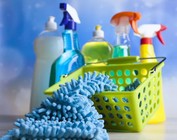 Variety of cleaning products — Stock Photo, Image