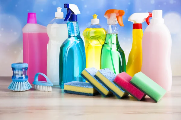 Variety of cleaning products