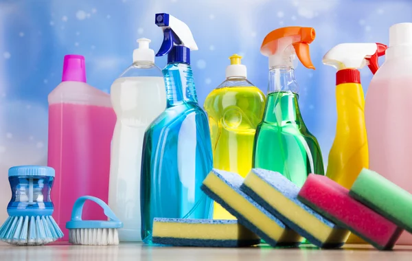 Assorted cleaning products — Stock Photo, Image