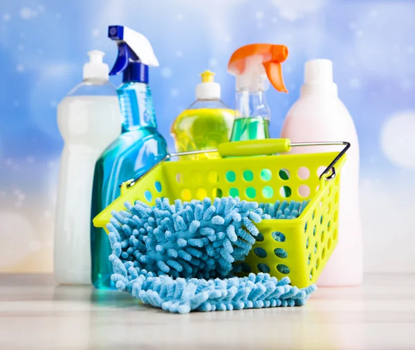 Tvätt och rengöring grejer — Stockfoto