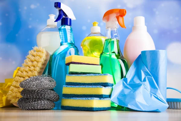 Variety of cleaning products — Stock Photo, Image