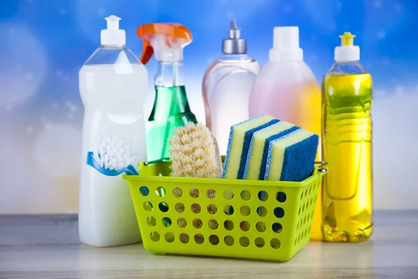 Assorted cleaning products — Stock Photo, Image