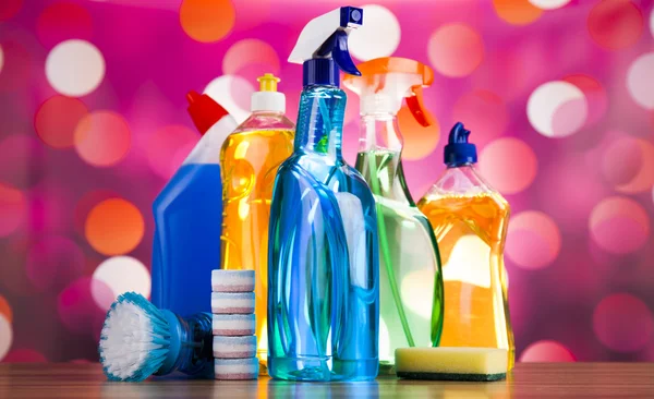 Variety of cleaning products — Stock Photo, Image