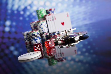 Rulet ile poker fişleri