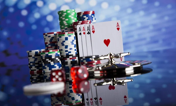 Μάρκες πόκερ με ρουλέτα — Φωτογραφία Αρχείου