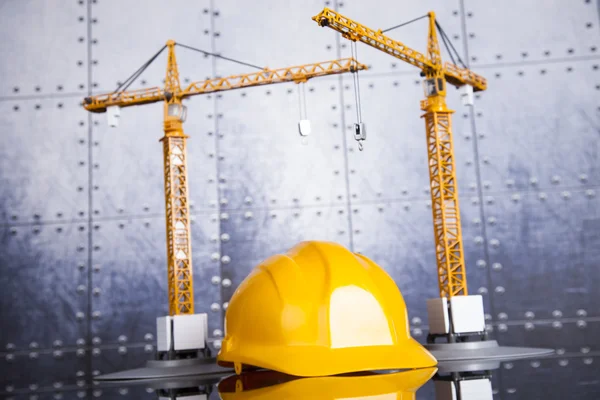 Conceito de equipamento de construção e construção — Fotografia de Stock