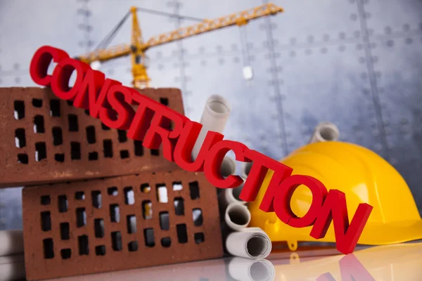 Építőipari berendezések és épület koncepció — Stock Fotó