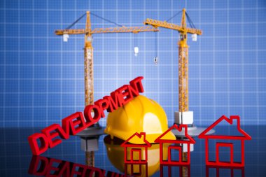 Proje çizimleri, Bina ve inşaat altında Vinçler