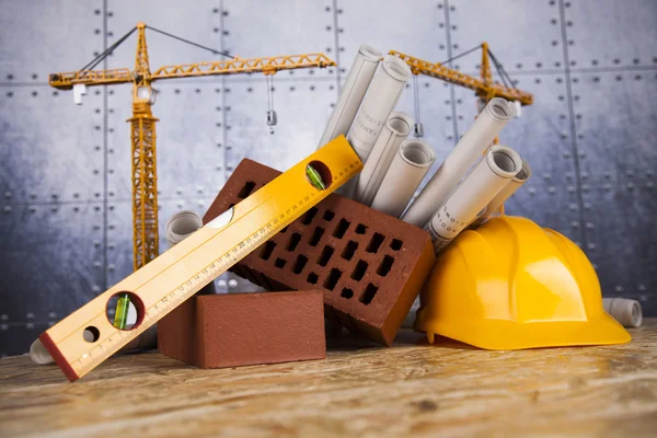 Építőipari berendezések és épület koncepció — Stock Fotó