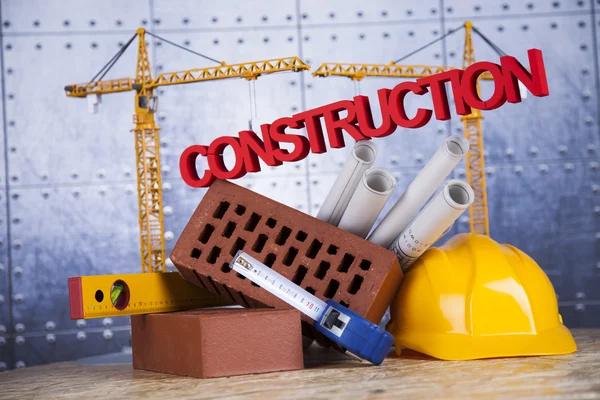 Equipo de construcción y concepto de construcción — Foto de Stock