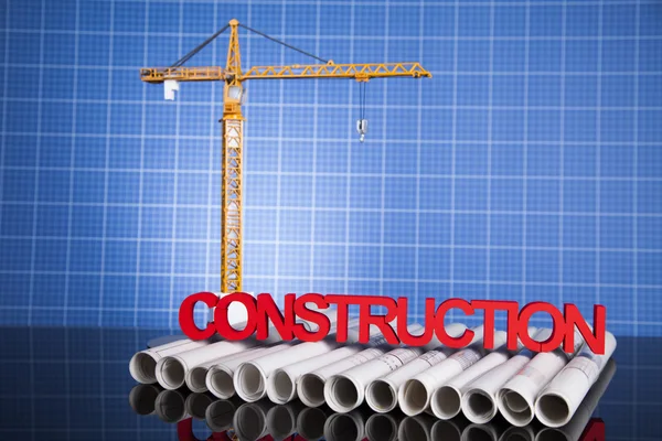 Buildings under construction and cranes — Stock Photo, Image