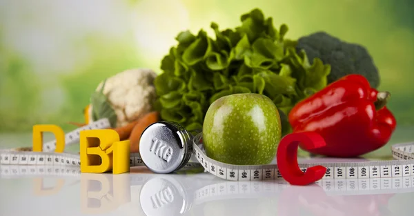 Vitamina e Fitness dieta, concetto di stile di vita — Foto Stock
