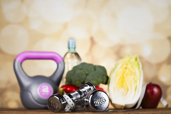 Fitness Alimentos, dieta, composição vegetal — Fotografia de Stock
