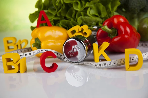 Vitamin ve Fitness diyet, yaşam tarzı kavramı — Stok fotoğraf