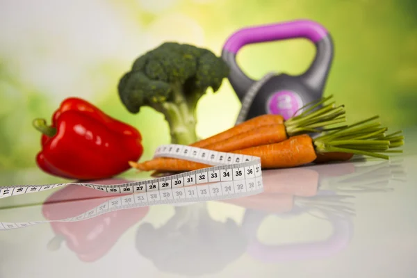 Fitnesskost, Ernährung, pflanzliche Zusammensetzung — Stockfoto
