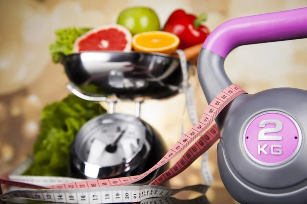 Fitness dieet en vitaminen concept — Stockfoto