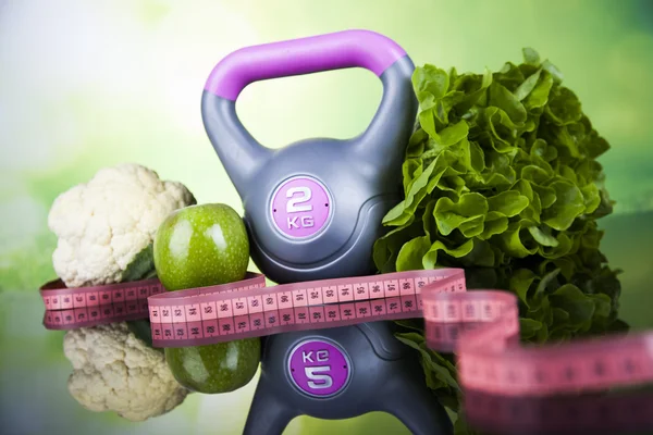 Fitness dieta y concepto de vitaminas — Foto de Stock