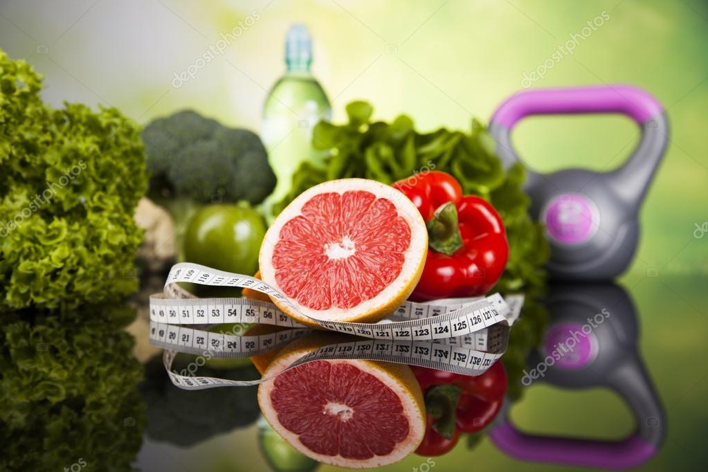 Diet and fitness, vitamin concept — Stock Photo © JanPietruszka 85057798