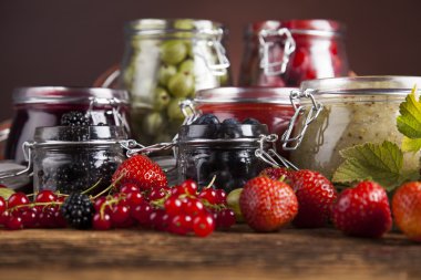 Ev yapımı meyve reçeli Cam Kavanoz