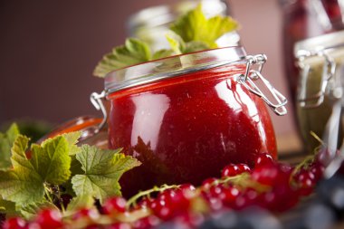 Ev yapımı meyve reçeli Cam Kavanoz