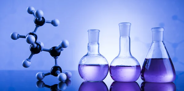 Chemical laboratory glassware — Stock Photo, Image