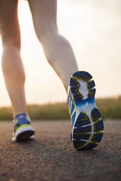 Jonge fitness vrouw uitgevoerd — Stockfoto