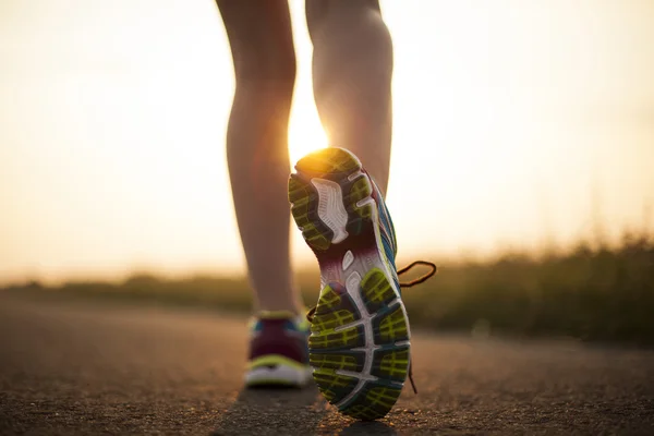 Jonge fitness vrouw uitgevoerd — Stockfoto