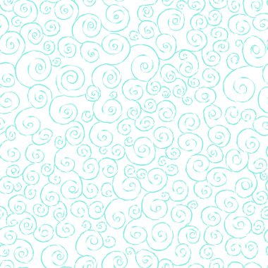 Elle çizilmiş swirls ile zarif seamless modeli.