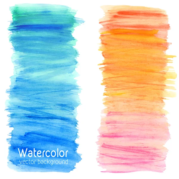 Vector abstrakt akvarell splash bakgrund med papper konsistens. — Stock vektor