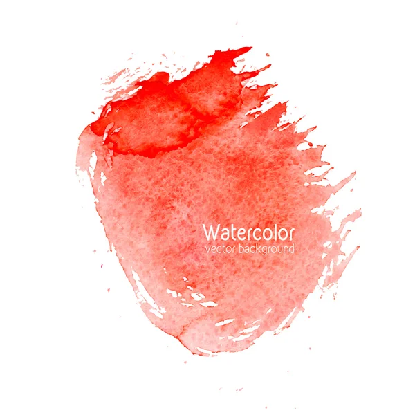 Vector abstracte aquarel splash achtergrond met papier textuur. — Stockvector