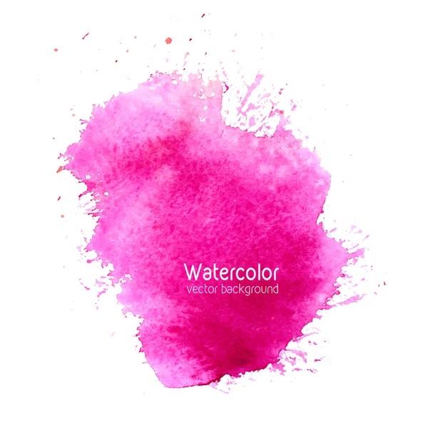 Vector abstract watercolor splash background with paper texture. — Stock Vector