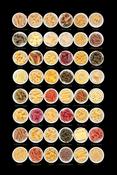 Italian Pasta Spaghetti Collection — Stock Photo, Image