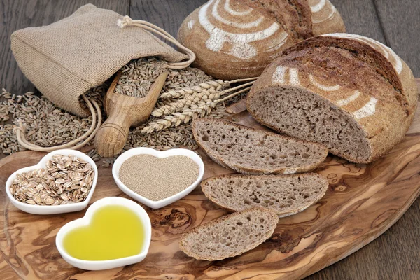 Rustiek brood stilleven — Stockfoto