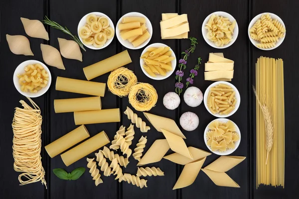 Gedroogde Pasta verscheidenheid — Stockfoto